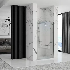 Porte De Douche Rea Molier 80 Chrome + Profilé