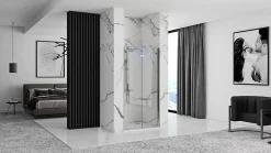 Porte De Douche Rea Molier 80 Chrome + Profilé