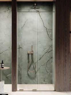 Porte de Douche Simple - 120 x 200 - GUNMETAL - SMART