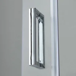 Porte De Douche 80X80 Transparente Portes Coulissantes Profilés Chromés - Giada