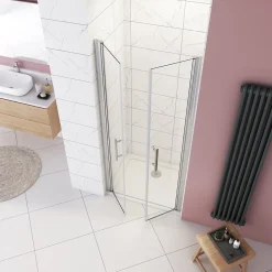 Porte De douche 105x187cm avec en verre sécurit clair anticalcaire