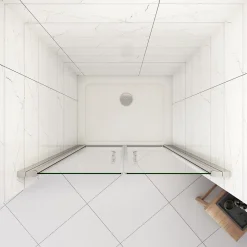 Porte De douche 105x187cm avec en verre sécurit clair anticalcaire