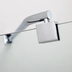 Porte double articulée pour baignoire en verre clair - giada