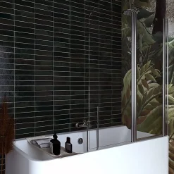 Porte fixe de 120 cm au plafond + porte battante réversible
