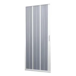 Porte Paroi de douche en PVC 120CM H185 pliante avec ouverture latérale couleur Blanche mod. Flex