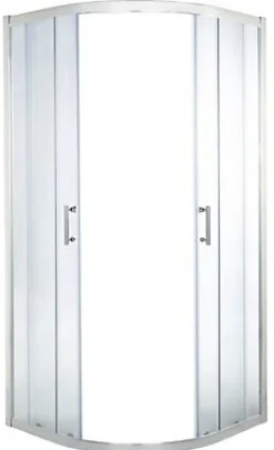 Portes de douche angle circulaire Cooke & Lewis Onega transparent 90 x 90 cm