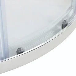 Portes de douche angle circulaire Cooke & Lewis Onega transparent 90 x 90 cm