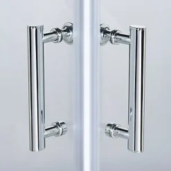 Portes de douche angle droit Cooke & Lewis Onega transparent 70 x 70 cm