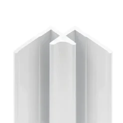 Profilé d'angle intérieur pour panneaux muraux Schulte DécoDesign, blanc