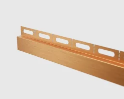 Profil de douche Ilcom en acier inoxydable Cuivre satiné - 12mm x 1300mm x 0,65 ep.