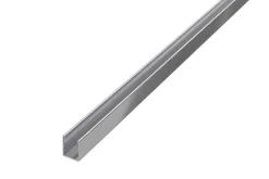 Profil de douche LM Ilcom en acier inoxydable Argent satiné - 11mm x 2440mm x 0,65 ep.