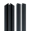 Profilé de finition + 1 profilé d'angle intérieur pour Panneau mural Schulte Décodesign, anthracite vendu par 2