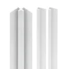 Profilé de finition + 1 profilé d'angle intérieur pour Panneau mural Schulte Décodesign, blanc vendu par 2