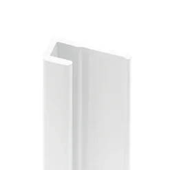 Profilé de finition H.255 x 1,7 cm, aluminium, blanc brillant, Schulte Deco Design