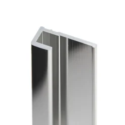 Profilé de fintion pour panneaux muraux Schulte DécoDesign, aspect chromé