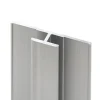 Profilé de jonction pour panneaux muraux Schulte DécoDesign, alu argenté