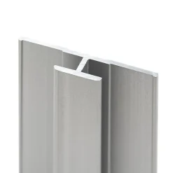 Profilé de jonction pour panneaux muraux Schulte DécoDesign, alu argenté