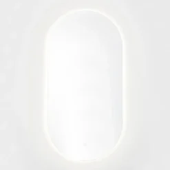 Project 60x120 cm miroir suspendu ovale avec éclairage LED 3 couleurs, film chauffant anti-buée et capteur (ZPROV12060LED)
