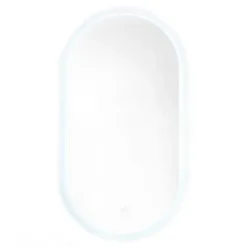 Project 60x120 cm miroir suspendu ovale avec éclairage LED 3 couleurs, film chauffant anti-buée et capteur (ZPROV12060LED)