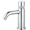 Push robinet lave mains chrome eau froide Essebagno Cilindro