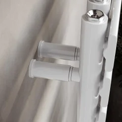 Radiateur à eau chaude SIRHONA Salle de bain Sèche-serviettes 760x400x62mm - Vertical -Blanc