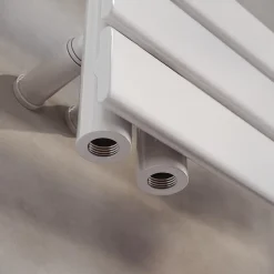 Radiateur à eau chaude SIRHONA Salle de bain Sèche-serviettes 760x400x62mm - Vertical -Blanc