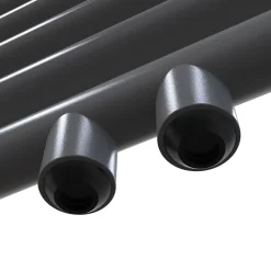 Radiateur à eau chaude SIRHONA Salle de bain Sèche-serviettes 1800x500x30mm - Vertical -Gris