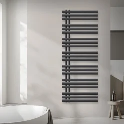 Radiateur de Salle de Bain Design Iron EM, 600 x 1600 mm, Anthracite, en Acier Revêtu par Poudre