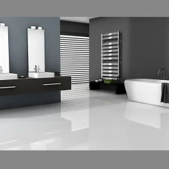 Radiateur de Salle de Bain Tharr 500 x 950 mm Chrome Radiateur Design Moderne