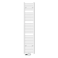 Radiateur de Salle de Bain - 300 x 1800 mm - Blanc - Droit avec Raccordement Central