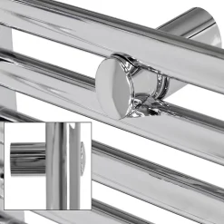 Radiateur Design Radiateur Sèche Serviette Porte Serviette Mural 300 x 1400 mm Chrom avec Raccordement Central