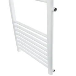 Radiateur Design Sahara - 600 x 1200 mm - Blanc - avec Raccord Latéral 500 mm - Sèche-Serviettes Rénovation pour Salle de Bain