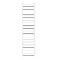 Radiateur Design Sahara Non Electrique - 400 x 1800 mm - Blanc - Connexion Central - sans Kit de Raccordement - Forme Courbé