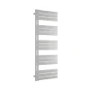 Radiateur et sèche-serviettes design D16W, raccord gauche ou droite - blanc - 160x50cm, kit connexion blanc