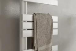 Radiateur et sèche-serviettes design D16W, raccord gauche ou droite - blanc - 160x60cm, Sans kit de connexion