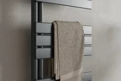 Radiateur et sèche-serviettes design D16G gris anthracite, raccord gauche ou droite - 160x60cm, Sans kit de connexion