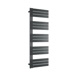 Radiateur et sèche-serviettes design D16G gris anthracite, raccord gauche ou droite - 160x60cm, Sans kit de connexion