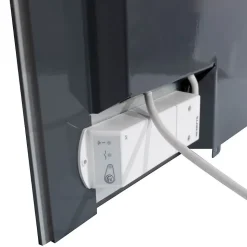 Radiateur électrique allure galets blancs 45x120 cm Fabriqué en France
