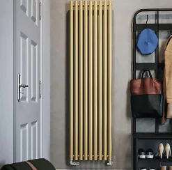 Radiateur mixte doré de 1200mm de haut et 260mm de large - 404 Watt - ROL1200/260ROV2BRA