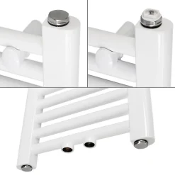 Radiateur Sahara 300 x 800 mm, Blanc avec Raccordement Central Universel