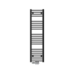 Radiateur Salle de Bain 300x1400 mm Anthracite Droite Raccord Central au Bas