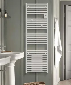 Radiateur sèche-serviette RIVA 4 sans soufflerie - RIVA 4 - Version standard- Puissance : 750 W - Dimensions : 500 x 1582x 105 m