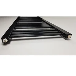 Radiateur sèche-serviettes eau chaude design BERYL 115 x 44 cm noir mat