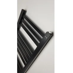 Radiateur sèche-serviettes eau chaude design BERYL 115 x 44 cm noir mat