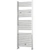 Radiateur sèche-serviettes circuit de chauffage 150 cm x 50 cm finition chrome poli en acier Kibath