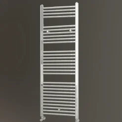 Radiateur sèche-serviettes circuit de chauffage 150 cm x 50 cm finition chrome poli en acier Kibath