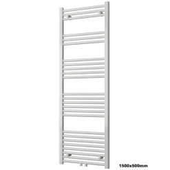 Radiateur sèche-serviettes 150x50cm design de salle de bain en laiton - Blanc - R18W - Sans porte-serviette ni kit de connexion