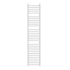Radiateur Sèche-Serviettes Sahara - 300 x 1800 mm - Blanc - Connexion Latéral - sans Kit de Raccordement - Forme Droite