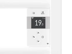 Radiateur sèche-serviettes électrique Riva 5 - Avec soufflerie - 750W+1000W - Dimensions: 1631 x 500 x 134 mm