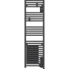Radiateur sèche-serviettes connecté Doris avec soufflerie étroit 1300W Anthracite - ATLANTIC - 851287